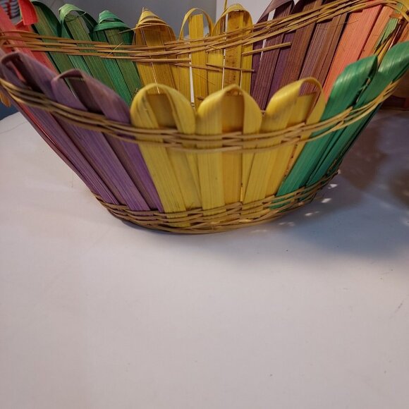 Easter Baskets (4) vintage woven - Picture 11 of 16